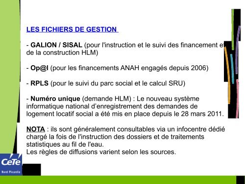 Ãventail des bases de donnÃ©es logement - Peggy Mertigny ... - Certu