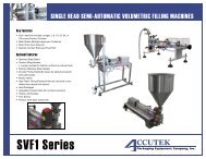 SVF1 Series - Accutek Packaging Equipment