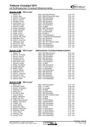 Ergebnisse 07.02.2011 - Treburer Crosslauf