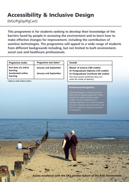 Masters' Programmes - University of Salford