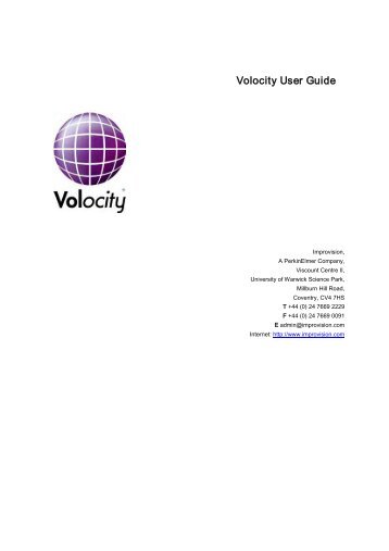Download Volocity Users Guide