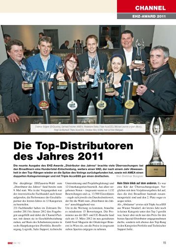 Distributor des Jahres 2011 als PDF - EHZaustria online