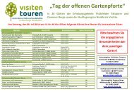 VisitenTouren durch Gärten, Parks und Landschaften im Oldenburger Münsterland