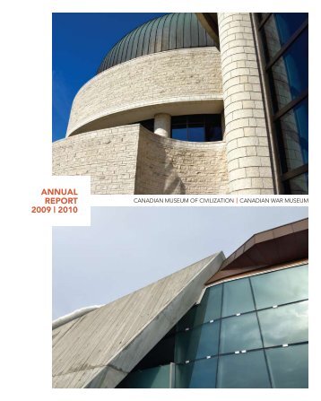 CMCC Annual Report, 2009-2010 - Canadian Museum of Civilization
