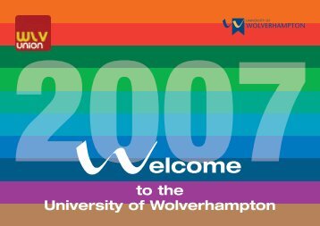 Welcome Week Programme - University of Wolverhampton