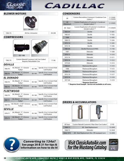 2013 Factory Catalog Vol. 7 - Classic Auto Air