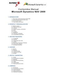 Contenidos Manual Microsoft Dynamics NAV 2009 - Servicios ...