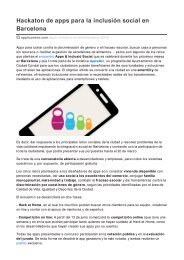 Hackaton de apps para la inclusión social en Barcelona