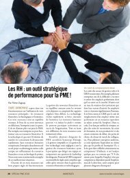 Les rH : un outil stratÃ©gique de performance pour la pMe ! - Conseiller