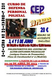 CURSO DE DEFENSA PERSONAL POLICIAL