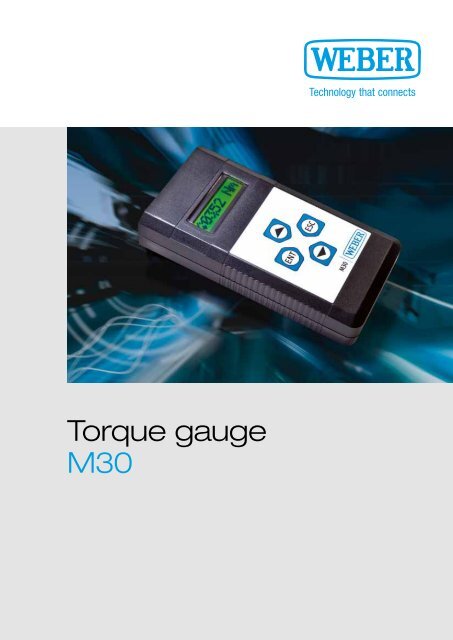 Torque gauge M30 - Weber Schraubautomaten