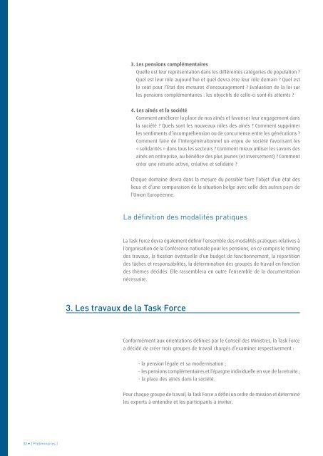 Livre Vert sur les pensions belges (.pdf)