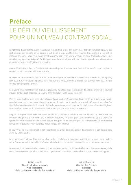 Livre Vert sur les pensions belges (.pdf)