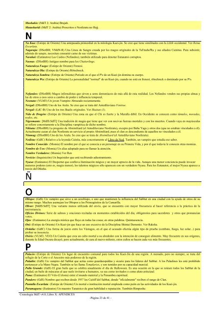 Cronologia MdT v4.0; Libro X: APENDICES -PÃ¡gina 1 de 41 - - Wuala