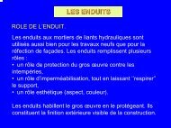 les enduits