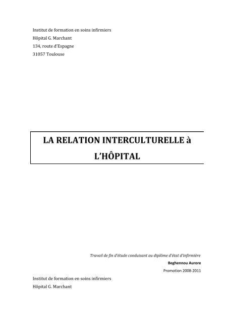 Lire Le Tfe Pdf Infirmiers Com