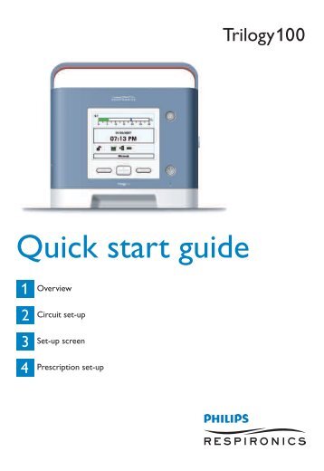 Quick start guide - Trilogy100 - Respironics