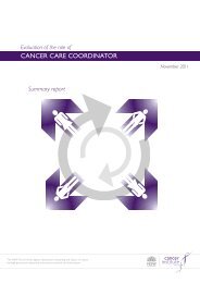 Summary cancer care coordinator role - Cancer Institute NSW