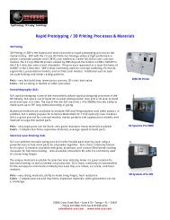 Rapid Prototype Technologies overview - PDF