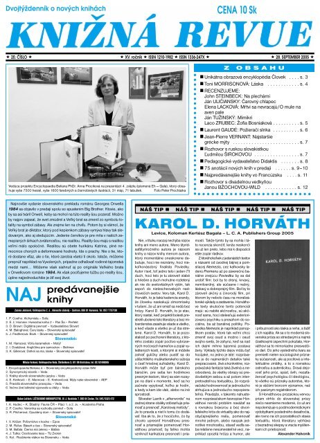 KR_20_2005.pdf - LiterÃ¡rne informaÄ nÃ© centrum