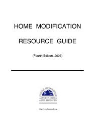 home modification resource guide - Fall Prevention Center of ...