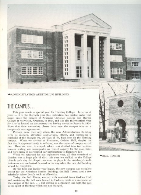 download entire yearbook - Harding University Digital Archives