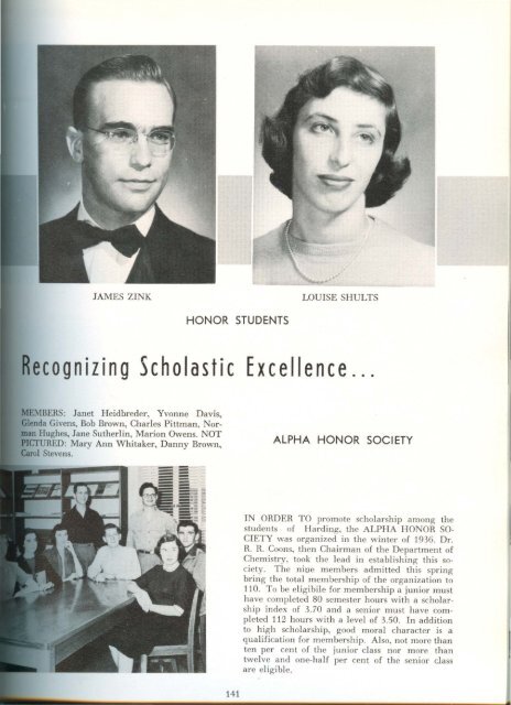 download entire yearbook - Harding University Digital Archives