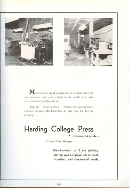 download entire yearbook - Harding University Digital Archives