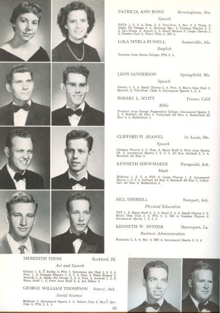 download entire yearbook - Harding University Digital Archives