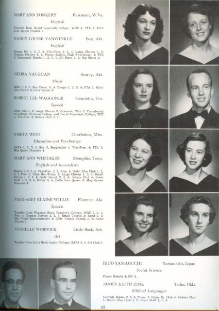 download entire yearbook - Harding University Digital Archives