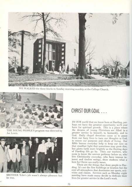 download entire yearbook - Harding University Digital Archives