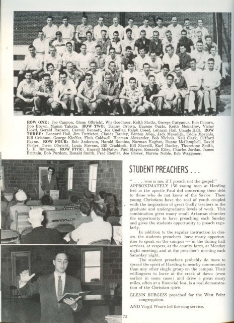 download entire yearbook - Harding University Digital Archives