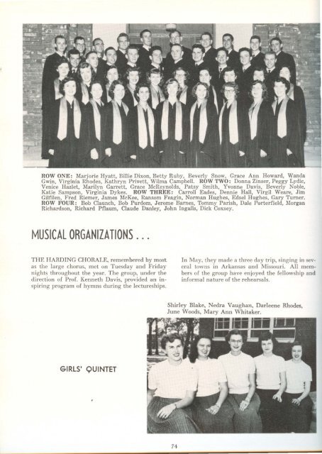 download entire yearbook - Harding University Digital Archives