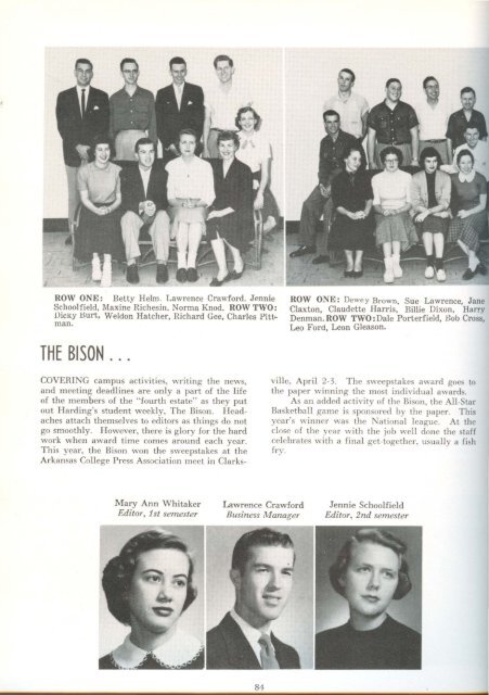 download entire yearbook - Harding University Digital Archives