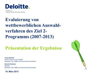 Evaluierung von wettbewerblichen Auswahlverfahren ... - Ziel2.NRW