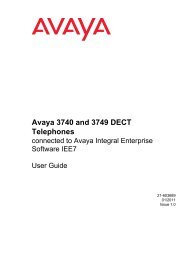 Avaya 3740 and 3749 DECT Telephones