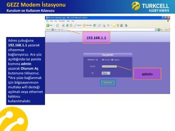 GEZZ Modem Ä°stasyonu Kurulum ve KullanÄ±m KÄ±lavuzu