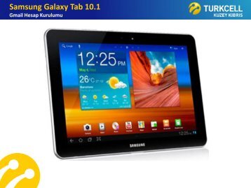 Samsung Galaxy Tab 10.1 Gmail Hesap Kurulumu