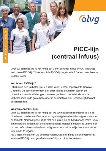 PICC-lijn (centraal infuus) - Olvg