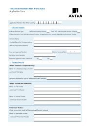 Trustee Investment Plan from Aviva Application Form