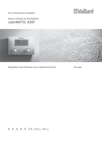Installation calorMATIC 430f.pdf (0.30 MB) - Vaillant
