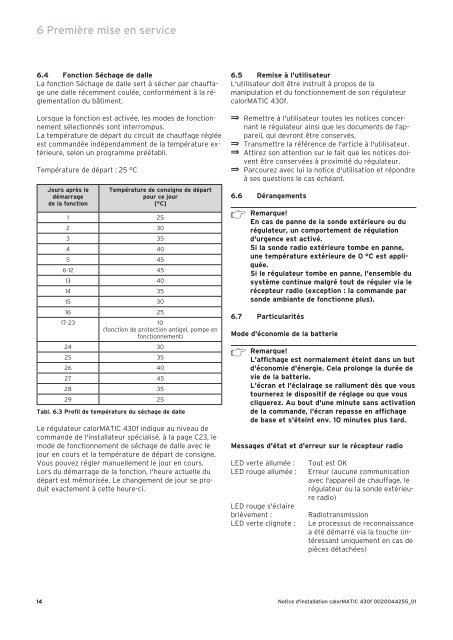 Installation calorMATIC 430f.pdf (0.30 MB) - Vaillant