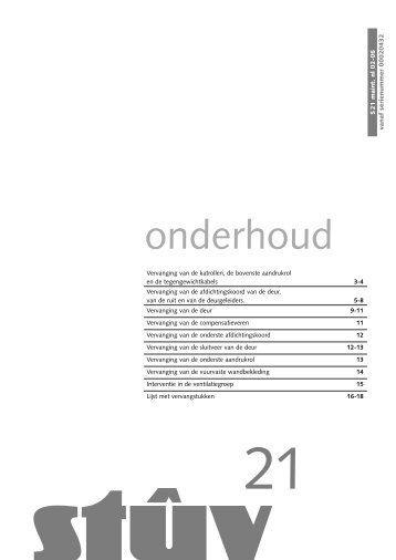 Onderhoud Instructies Stuv 21 - UwKachel