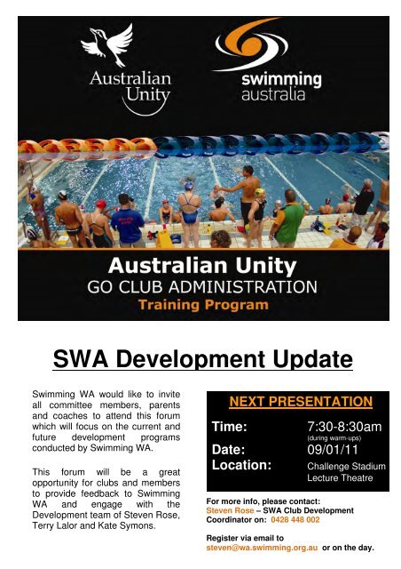 2011 SWA Invitational Program Download - Swimming WA Results