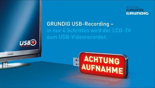rustfri kæmpe Egenskab GRUNDIG USB-Recording â€“ in nur 4 Schritten wird ... - bei Grundig