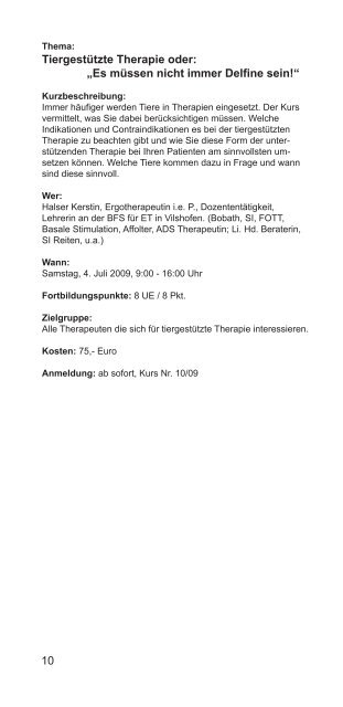 Untitled - Private Berufsfachschule für Ergotherapie Vilshofen