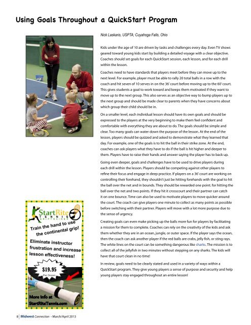 Newsletter - United States Professional Tennis Association