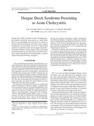 Dengue Shock Syndrome Presenting as Acute Cholecystitis - Springer