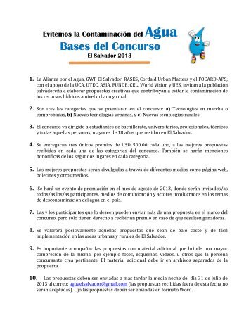 Bases del Concurso