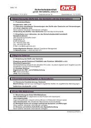 Sicherheitsdatenblatt - OKS Spezialschmierstoffe GmbH